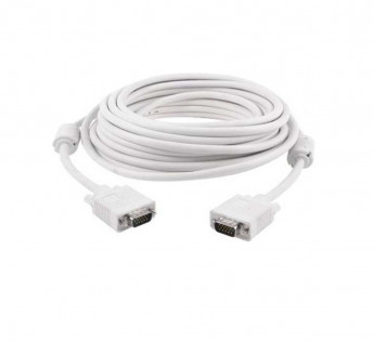TERABYTE 10 METER VGA CABLE MALE TO MALE CORD (COMPATIBLE WITH LAPTOP, WHITE, ONE CABLE)