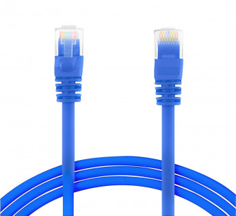 Adnet Patch cord CAT5 network cable 3 mtr 3 m Patch Cable (Compatible with Computer, Laptop, Gray, Blue, One Cable)