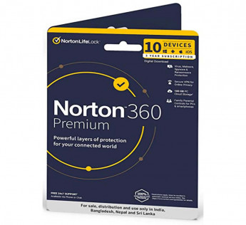 NORTON 360 PREMIUM | 10 USERS 3 YEARS | TOTAL SECURITY FOR PC, MAC, ANDROID OR IOS | PHYSICAL DELIVERY| NO CD