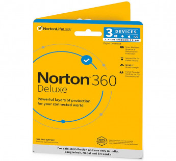 Norton 360 Deluxe - 3 Users 3 Years | Includes Secure VPN & Firewall |Total Security for PC, Mac, Android & iOS