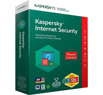 KASPERSKY INTERNET SECURITY LATEST VERSION- 3 USERS, 3 YEAR (3 CDS INSIDE WITH INDIVIDUAL KEYS)