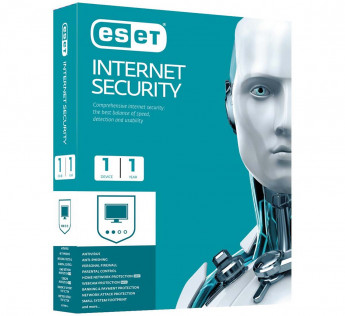 ESET (EIS) INTERNET SECURITY - 1 USER, 1 YEAR - PACK OF 2