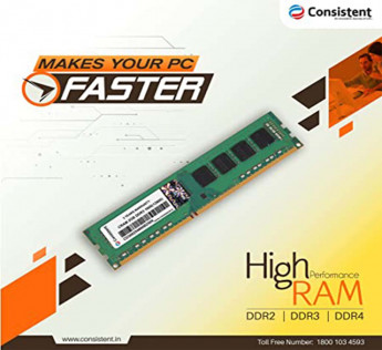 CONSISTENT 2GB DDR3, DESKTOP RAM,1600MHZ