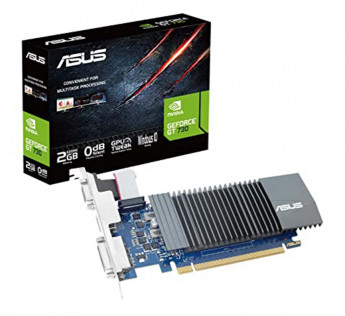 ASUS GeForce GT 730 2GB GDDR5 Graphics Card for Silent HTPC Build (with I/O Port Brackets)
