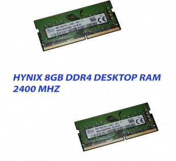 Hynix 8GB DDR4 Desktop Ram 2400 mhz : Pack of 2