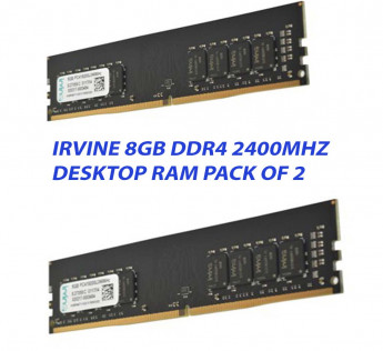 Irvine 8GB DDR4 2400 Mhz Desktop RAM : Pack of 2