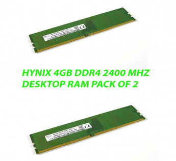 HYNIX 4GB DDR4 DESKTOP RAM 2400 MHZ : PACK OF 2