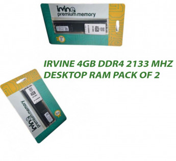 IRVINE 4GB DDR4 2133 MHZ DESKTOP RAM : PACK OF 2