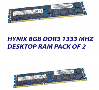 HYNIX 8GB DDR3 1333 MHZ DESKTOP RAM : PACK OF 2