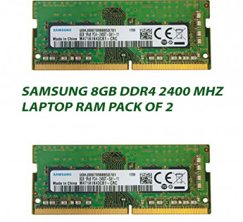 SAMSUNG 8GB DDR4 2400 MHZ LAPTOP RAM : PACK OF 2