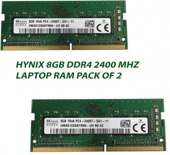 HYNIX 8GB DDR4 2400 MHZ LAPTOP RAM : PACK OF 2