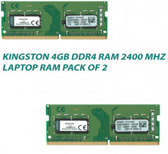 KINGSTON 4GB DDR4 2400 MHZ LAPTOP RAM : PACK OF 2