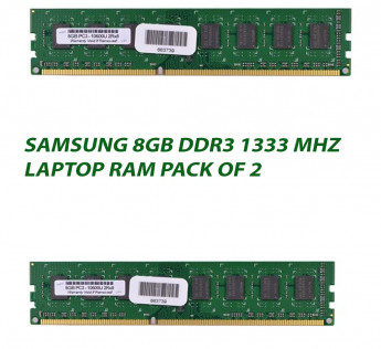 SAMSUNG 8GB DDR3 1333 MHZ LAPTOP RAM : PACK OF 2