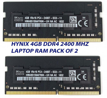 HYNIX 4GB DDR4 2400 MHZ LAPTOP RAM : PACK OF 2