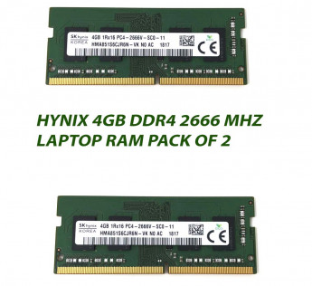 HYNIX 4GB DDR4 2666 MHZ LAPTOP RAM : PACK OF 2