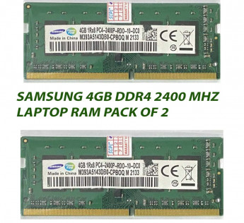 SAMSUNG 4GB DDR4 2400 MHZ LAPTOP RAM : PACK OF 2