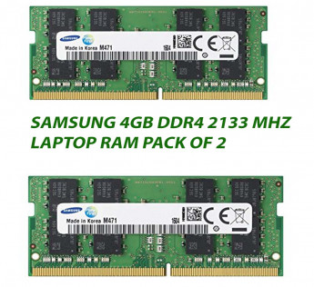 SAMSUNG 4GB DDR4 2133 MHZ LAPTOP RAM : PACK OF 2