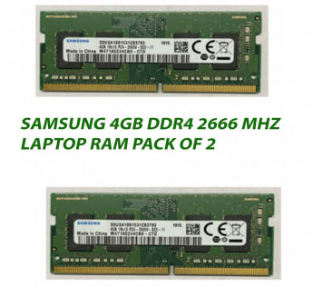 SAMSUNG 4GB DDR4 2666 MHZ LAPTOP RAM : PACK OF 2