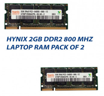 HYNIX 2GB DDR2 800 MHZ LAPTOP RAM : PACK OF 2