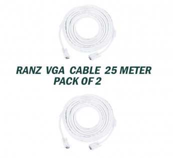 RANZ 25 METER VGA CABLE PACK OF 2