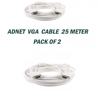 ADNET 25 METER VGA CABLE PACK OF 2