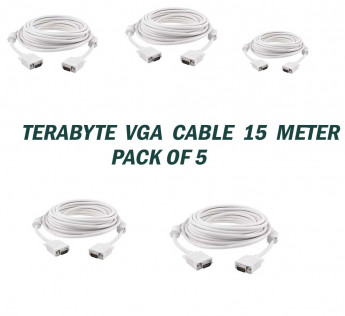 TERABYTE 15 METER VGA CABLE PACK OF 5
