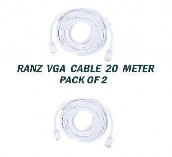 RANZ 20 METER VGA CABLE PACK OF 2