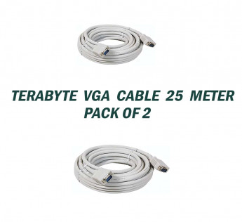 TERABYTE 25 METER VGA CABLE PACK OF 2