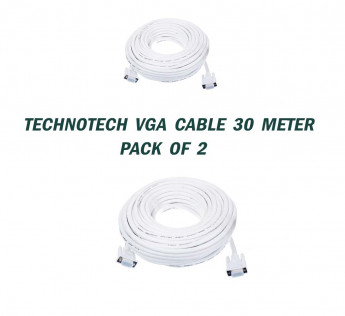 TECHNOTECH 30 METER VGA CABLE PACK OF 2