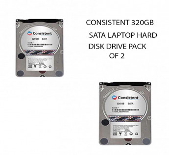 CONSISTENT 320GB SATA LAPTOP HARD DISK DRIVE PACK OF 2