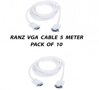RANZ 5 METER VGA CABLE PACK OF 10