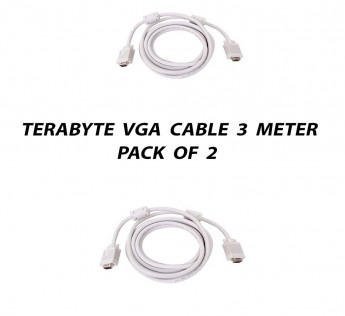 TERABYTE 3 METER VGA CABLE PACK OF 2