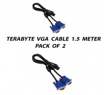 TERABYTE 1.5 METER VGA CABLE PACK OF 2