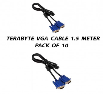 TERABYTE 1.5 METER VGA CABLE PACK OF 10