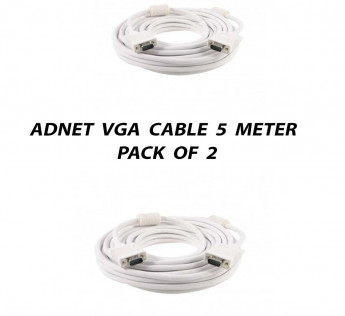 ADNET 5 METER VGA CABLE PACK OF 2