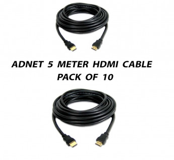ADNET 5 METER HDMI CABLE PACK OF 10