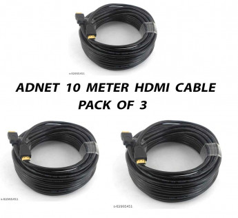 ADNET 10 METER HDMI CABLE PACK OF 3