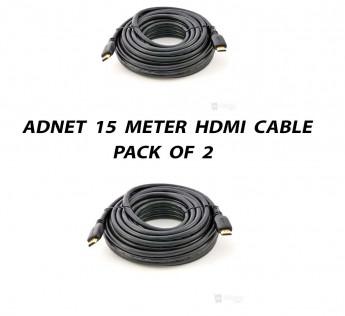 ADNET 15 METER HDMI CABLE PACK OF 2