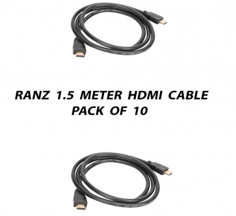 RANZ 1.5 METER HDMI CABLE PACK OF 10