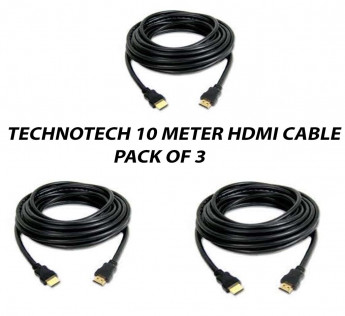 TECHNOTECH 10 METER HDMI CABLE PACK OF 3