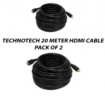 TECHNOTECH 20 METER HDMI CABLE PACK OF 2