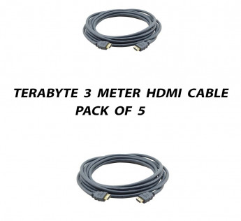 TERABYTE 3 METER HDMI CABLE PACK OF 5
