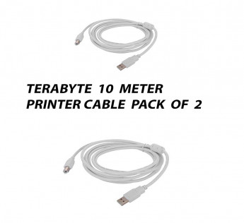 TERABYTE 10 METER USB PRINTER CABLE PACK OF 2