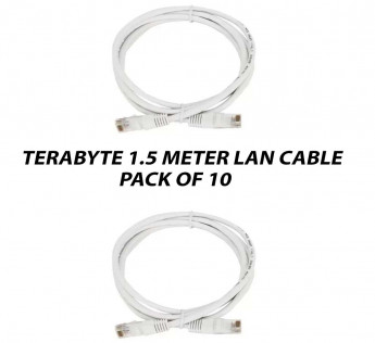 TERABYTE 1.5 METER CAT6 LAN PATCH CABLE PACK OF 10