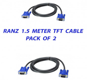 RANZ 1.5 METER VGA TFT CABLE PACK OF 2
