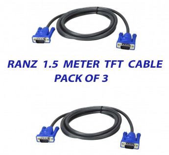 RANZ 1.5 METER VGA TFT CABLE PACK OF 3