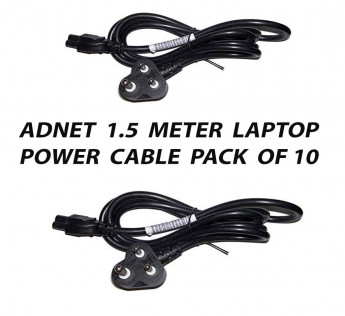 ADNET 1.5 METER LAPTOP POWER CABLE PACK OF 10