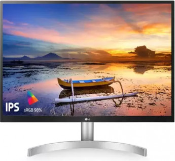 LG 27 INCH 4K-UHD (3840 X 2160) HDR 10 MONITOR (GAMING & DESIGN) WITH IPS PANEL, HDMI X 2, DISPLAY PORT, AMD FREESYNC - 27UL500 (SILVER STAND WITH WHITE BODY)
