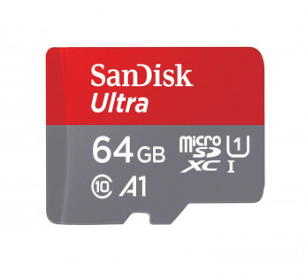 SANDISK 64GB MICROSDXC MEMORY CARD. (SDSQUAR-064G-GN6MA)