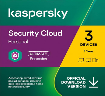 KASPERSKY SECURITY CLOUD - PERSONAL | 3 DEVICES | 1 YEAR | ANTIVIRUS (WINDOWS / MAC / ANDROID / IOS)
